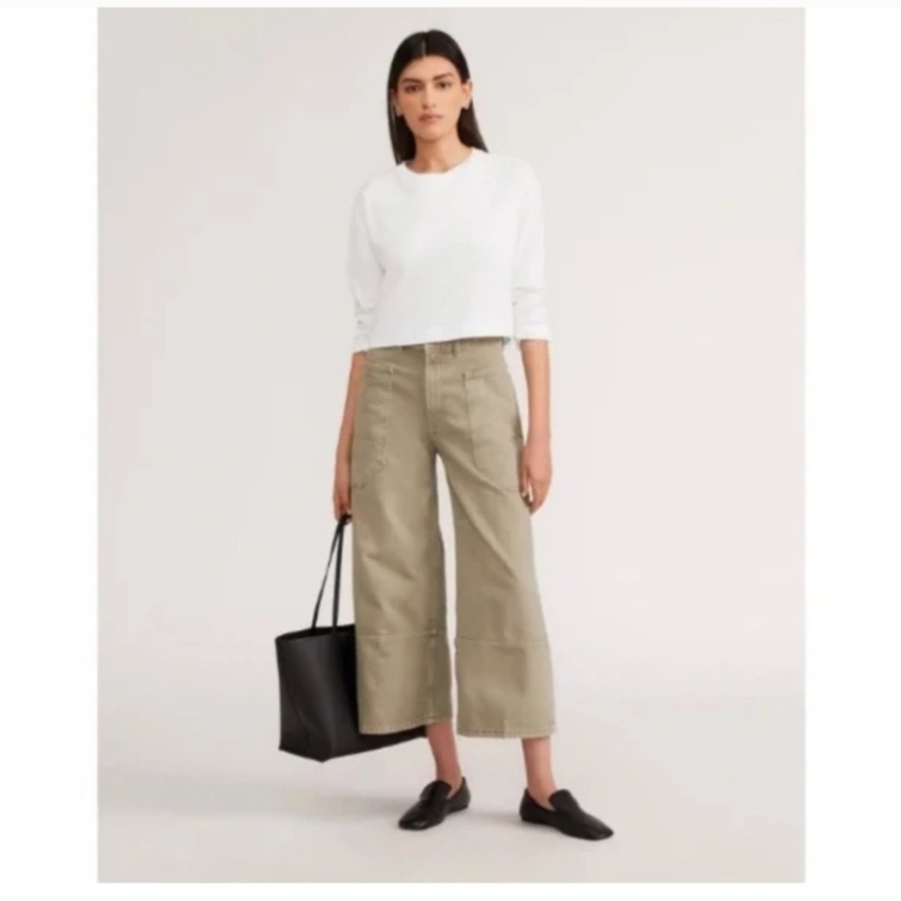 Everlane Gardener Jean In Moss Organic Cotton Women's Size 29